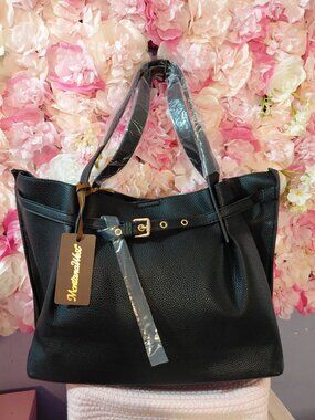 Montana West Tote Bag Designer Purses and Handbags with Belted Detailing